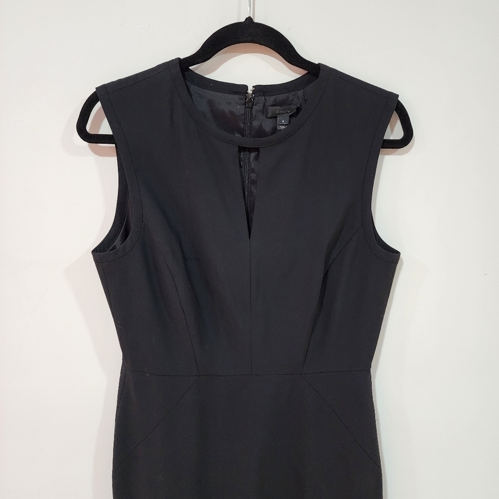 J. Crew black sheath dress lbd, size 8